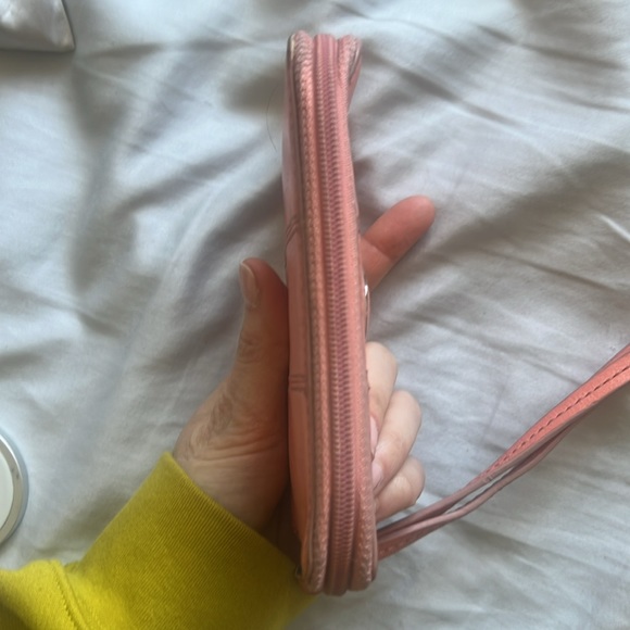 Coach Leather Peach Zip Wallet- Small - Picture 9 of 9